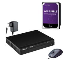 Dvr Multi Hd Mhdx 1216 16 Canais Com Hd 1Tb Purple Intelbras