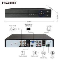 DVR/NVR full HD 1080p 5x1 4 canais