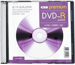 DVR-R gravável 4.7GB 16x - CIS Premium caixa acrílica.