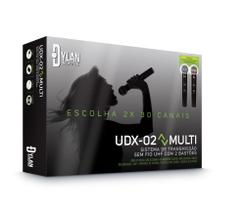 Dylan Sistema de Transmissão Sem Fio UHF Com Dois Bastões UDX-02 MULTI