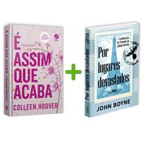 É Assim Que Acaba (edição De Colecionador) Capa Dura, Colleen Hoover + Por Lugares Devastados, John Boyne - Livro