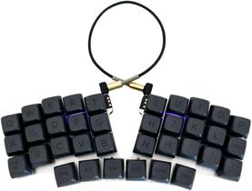 É difícil escolher um QMK RGB ergonômico dividido de 36 teclas