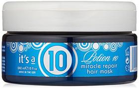 É uma máscara capilar Miracle Repair de 10 poções para cuida