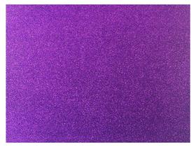 E.V.A Glitter 40 x 60 cm, Pacote Com 05 Folhas, Make+ - Violeta