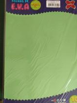 E.V.A placas 40x60 cm verde claro pct com 10 unidade