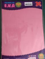 E.V.A placas 40x60cm rosa pct 10 unidade