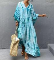 E04-E0410-Saída Praia Vestido Longo Verão Indiano Boho Estampa 5j0803