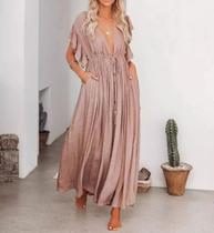 E0503 Saída de Praia Vestido Longo