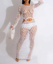 E1403-Vestido Festa Balada Sexy Transparente Praia Brilho Jl1096