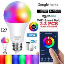 E27/B22 Wifi Smart Bulb funciona com Alexa / Google
