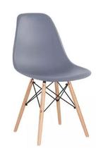 Eames Cinza Base Madeira Cadeira Charles Eiffel