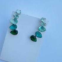 Earkuff Mel de Zircônia Tons de Verde Prata Earkuff Mel de Zircônia Tons de Verde Prata
