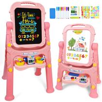 Easel Joyooss Art para crianças ajustável com placa magnética de 4 a 8 anos