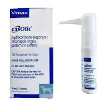 Easotic Suspensão Otológica para Cães 10 ml - Virbac Easotic Suspensão Otológica para Cães 10 ml - Virbac