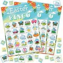 Easter Bingo OHOME Easter Crafts 24 jogadores com marcadores