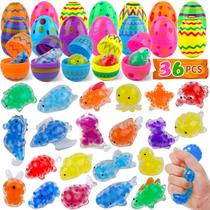 Easter Eggs Quanquer pré-preenchidos com brinquedos dentro de um pacote de 36
