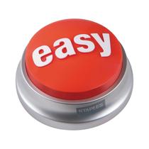 Easy Button Staples 606396 com 2 pilhas AAA incluídas