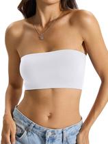 EasyGala Top Faixa Feminino Branco Sem Alças Dupla Camada XS EasyGala Top Faixa Feminino Branco Sem Alças Dupla Camada XS