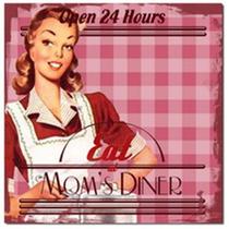 Eat mom's dinner - pink - quadros Eat mom's dinner - pink - quadros