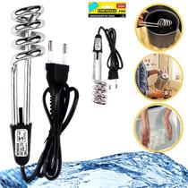 Ebulidor Aquecedor de água Elétrico 500W Mergulhão Portátil Ferve Rápido Desligamento Automático Ebulidor Aquecedor de água Elétrico 500W Mergulhão Portátil Ferve Rápido Desligamento Automático