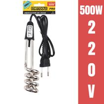 Ebulidor Aquecedor Elétrico 127V/220V 500W Pequeno Portátil Mergulhão Rabo Quente Fervedor p/ Esquentar Ferver Água Frio Ebulidor Aquecedor Elétrico 127V/220V 500W Pequeno Portátil Mergulhão Rabo Quente Fervedor p/ Esquentar Ferver Água Frio