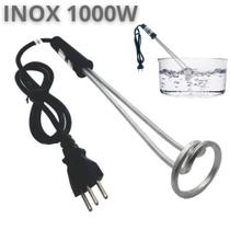 Ebulidor Inox Aquecedor De Água Mergulhão Rabo Quente 127V Ebulidor Inox Aquecedor De Água Mergulhão Rabo Quente 127V