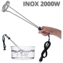 Ebulidor Inox Grande Aquecedor De Água Mergulhão 2000W/127V - Resiswal