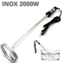 Ebulidor Inox Grande Aquecedor De Água Mergulhão 2000W/127V