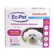Ec-pet antiparasitário externo para cães de 10 kg - Chemitec