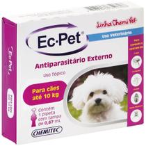 Ec pet pipeta 0,67ml 01 a 10kg chemitec pet - CHEMITEC AGRO VET