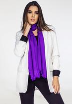 Echarpe Lenço Feminino Liso Panamá Violeta