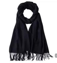 Echarpe lenço preta