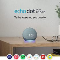 Echo Dot (4ª Geração) com Relógio e Alexa - Smart Speaker Azul AMAZON