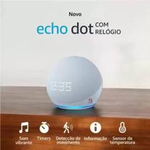 Echo Dot 5 Geração com Relógio