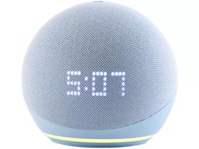 Echo Dot (5 geração) com Relógio e Alexa Música, informação e Casa Inteligente - AZUL - Amazon