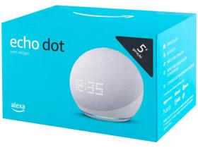 Echo Dot 5ª Geração Smart Speaker com Alexa Bluetooth WIFI Com Relógio - Amazon