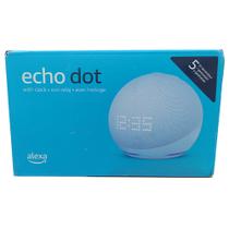 Echo Dot 5ª Geração Smart Speaker com relógio/Alexa