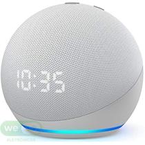 Echo Dot Amazon 4ª geração Smart Speaker com Relógio e Alexa - Branco