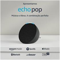 echo pop smart speaker com alexa preto
