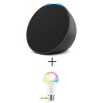 Echo Pop - Smart speaker compacto com som envolvente e Alexa + Lâmpada LED Inteligente E27 Wi-Fi + Bluetooth - HI G