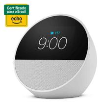 Echo Spot (2024) com Alexa Despertador Inteligente com Som Vibrante e Alexa Branca - Amazon