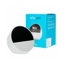 Echo Spot com Alexa (Geração mais recente) Despertador inteligente com som vibrante Cor Branca