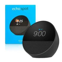 Echo Spot com Alexa (Geração mais recente) Despertador inteligente com som vibrante Cor Preta