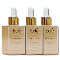 Eclé Paris kit 3 frascos: Sérum Facial Anti Idade Clareia Hidrata A Pele E Tira Rugas