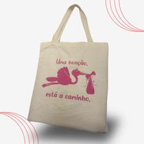 Eco Bag "Uma Benção Está a Caminho" - Estilo e Mensagem Especial para Gestantes! Eco Bag "Uma Benção Está a Caminho" - Estilo e Mensagem Especial para Gestantes!