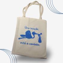 Eco Bag "Uma Benção Está a Caminho" - Estilo e Mensagem Especial para Gestantes!