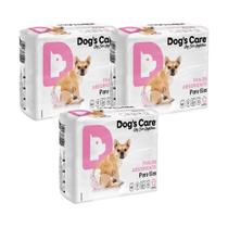 Eco Fralda Higienica P/ Fêmeas 12 Un Dog's Care Tam M Kit-3