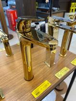 Eco Metais Monoc Mesa Bica Alta Dourado 1804 Eco Metais Monoc Mesa Bica Alta Dourado 1804
