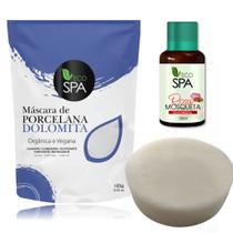 Eco Spa - Dolomita clareadora + Oleo de Rosa Mosqueta Puro - Kit