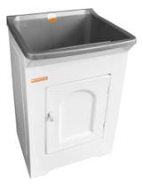 ECO Tanque Lavanderia Stiltofibras 34 Litros Frontal CINZA